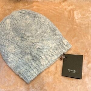 NWT Peserico hat silver/white M